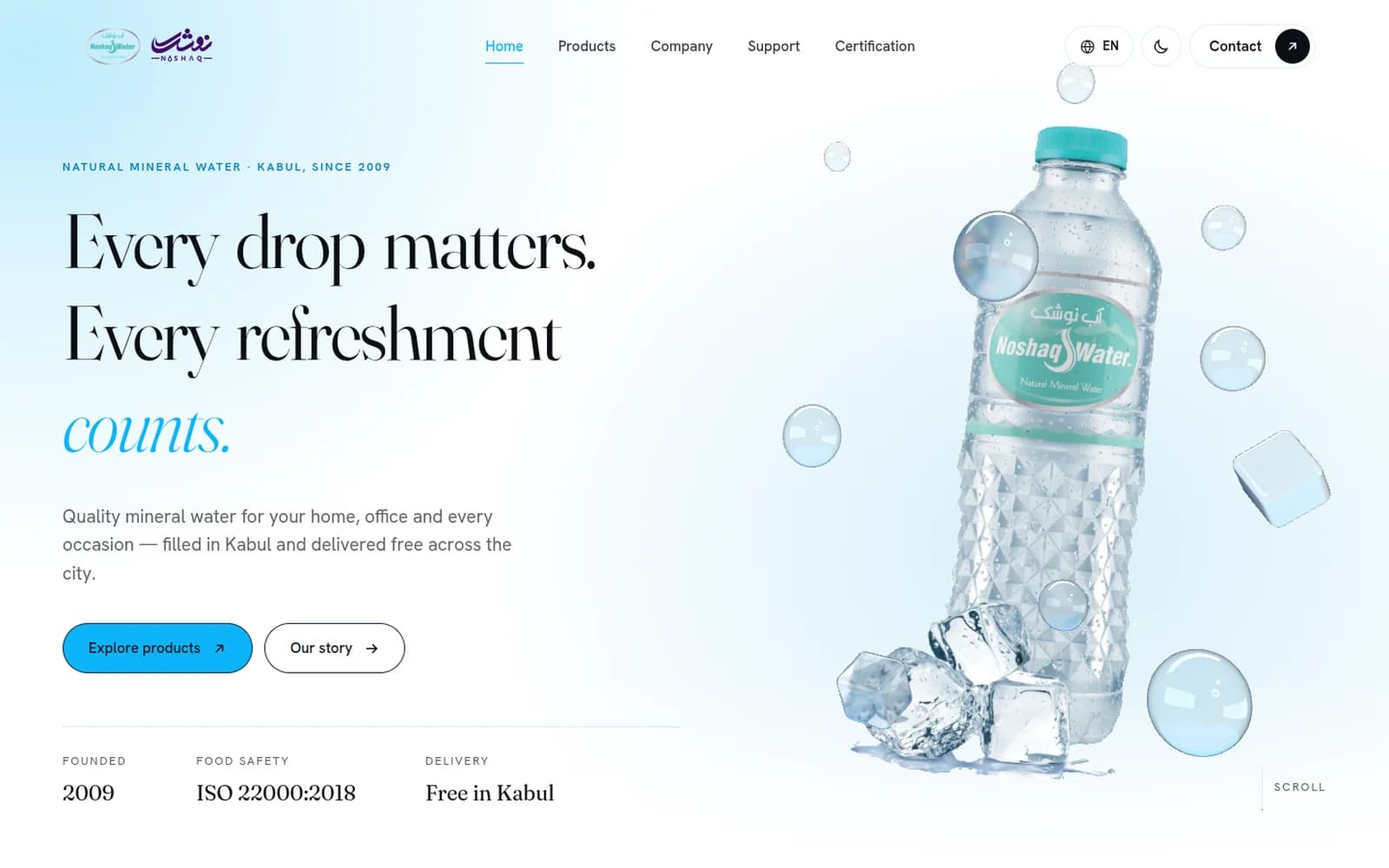 Noshaq Water